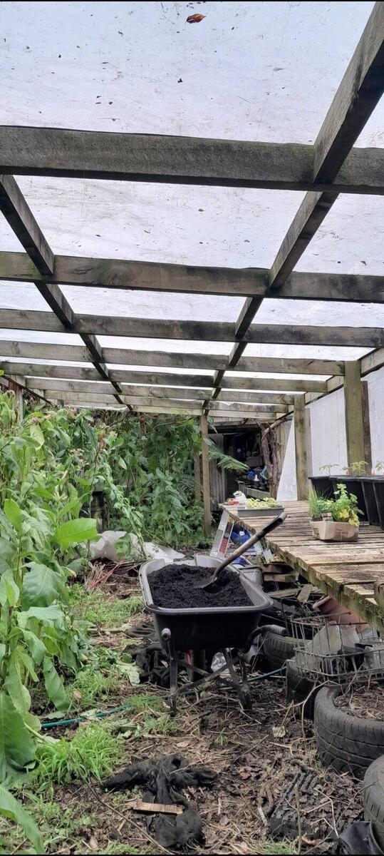 The Greenhouse during the build